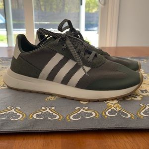 adidas Green and White Athletic Shoes